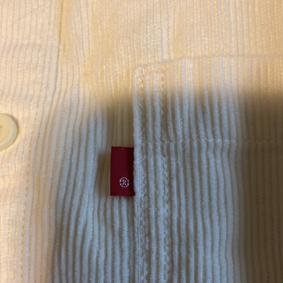 Levi’s corduroy cream button up top - Picture 4 of 5